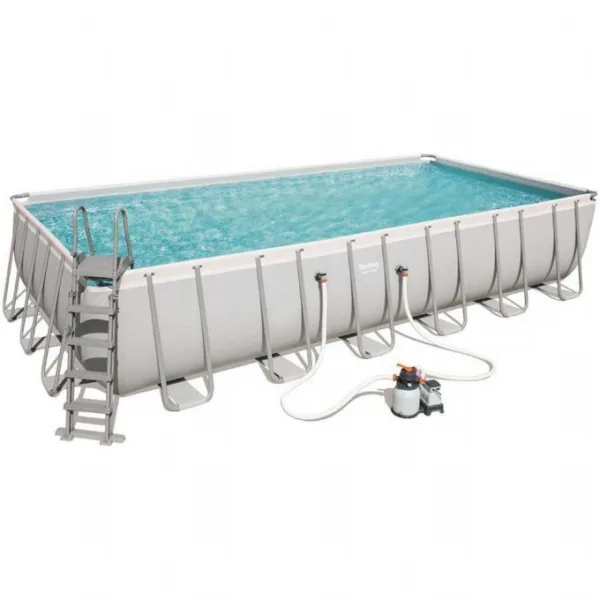 Komplett familjepool - Power Steel pool 30.045L 732x366x132 cm Bestway Familjepool 56475