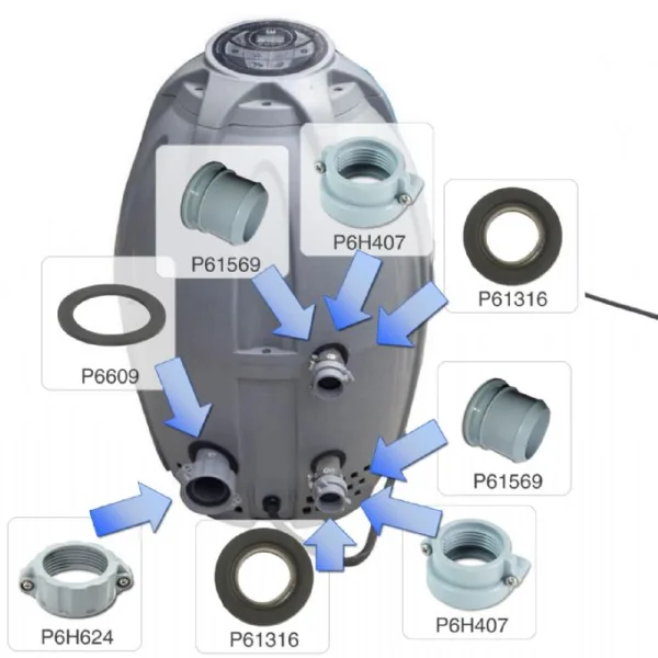 Lay-Z-Spa O-ring för adapter A BestWay reservdelar P6609ASS16 - Bild 2